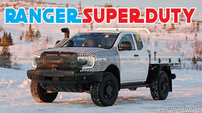 Ford Ranger Super Duty 2026 - Это Среднеразмерный Супер-Грузовик | Carscoops